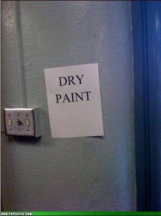 dry paint